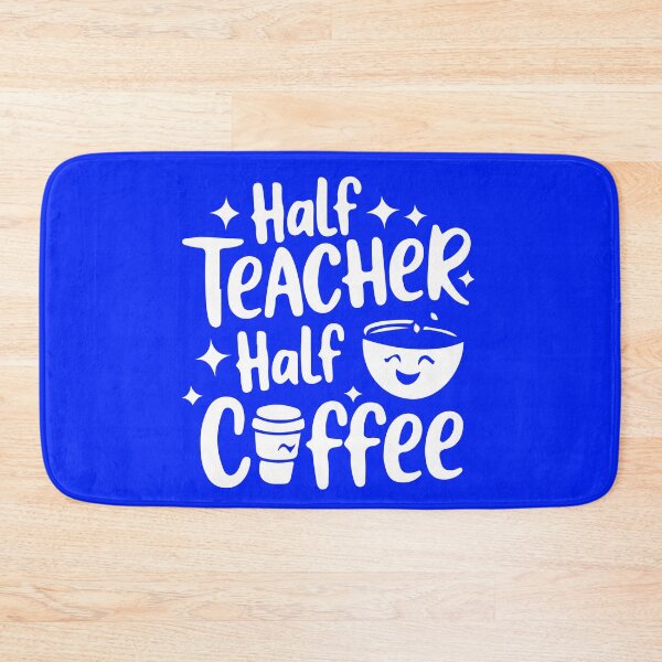 Item preview, Half Teacher Half Coffee, Teacher Coffee, Funny Teacher, Coffee Lover Gift, Teacher Gifts, Back To School designed and sold by DesignDenDo ⭐⭐⭐⭐⭐.
