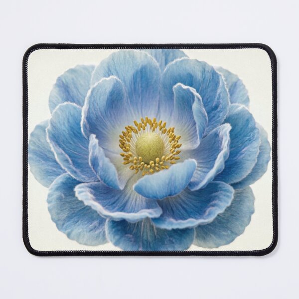 Item preview, Single Baby Blue Peony Macro designed and sold by IntelliMindDesigns.