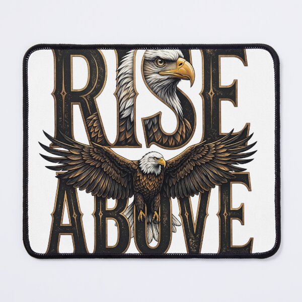 Item preview, Rise Above – Majestic Eagle Typography designed and sold by abdlhakim taoufik.