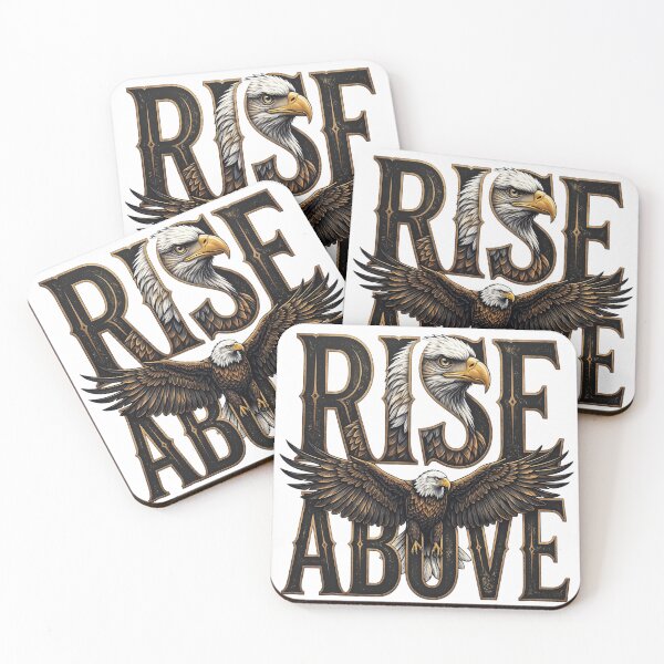 Item preview, Rise Above – Majestic Eagle Typography designed and sold by abdlhakim taoufik.