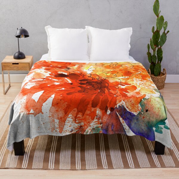 Item preview, Orange-Mango And Yellow Watercolor Flower Modern Design designed and sold by DEC02.