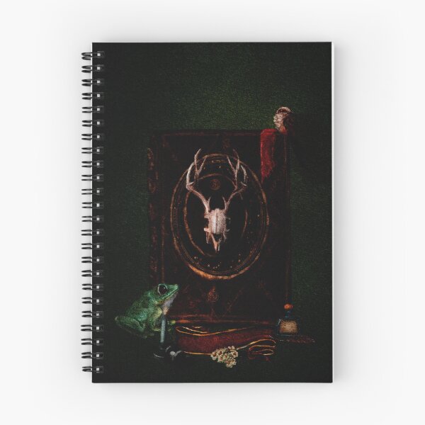 Item preview, The Tome: Dark Academia Art Frog and Finch In Front of Gothic Book designed and sold by Monica Laipple.