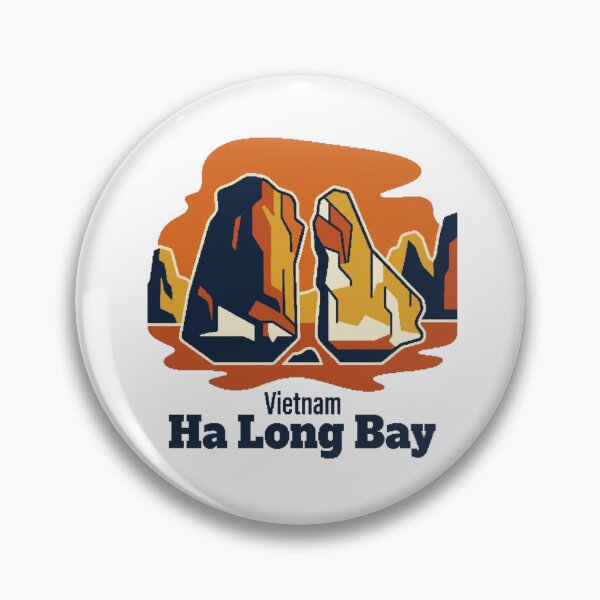 Item preview, Ha Long Bay Limestone Islands Bold Retro Graphic Art designed and sold by Inkworksbyshery.