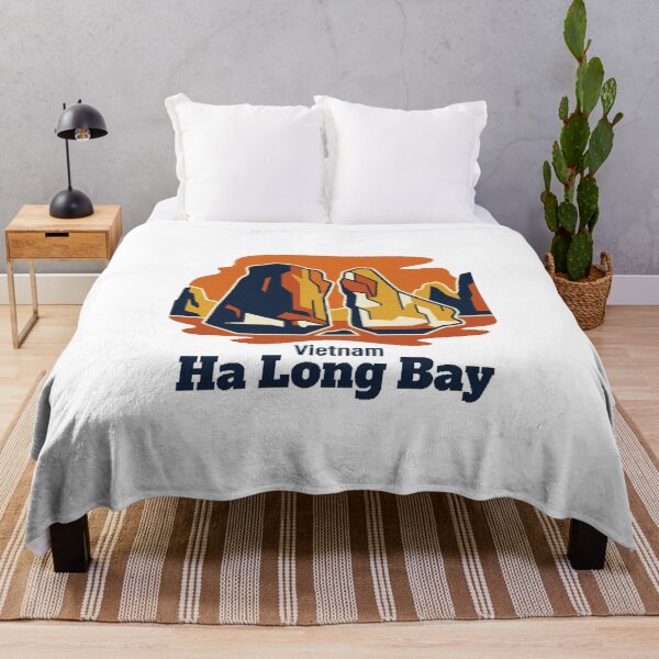 Item preview, Ha Long Bay Limestone Islands Bold Retro Graphic Art designed and sold by Inkworksbyshery.