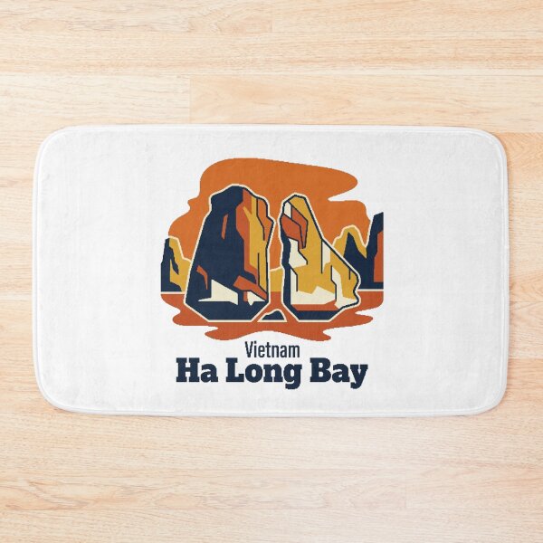 Item preview, Ha Long Bay Limestone Islands Bold Retro Graphic Art designed and sold by Inkworksbyshery.