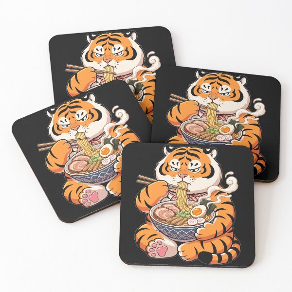 Item preview, Tiger Eating Ramen designed and sold by mylordkep.