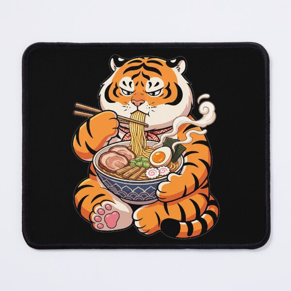 Item preview, Tiger Eating Ramen designed and sold by mylordkep.