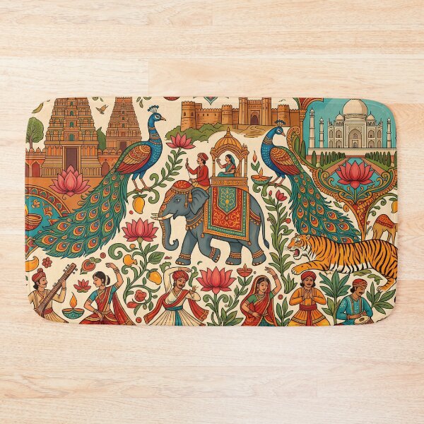 Item preview, Diversity Incredible India Culture Festival Doodle Illustration Art designed and sold by ART ATTACK ZONE.
