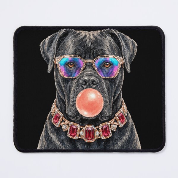 Item preview, Cane Corso Bubble Gum Dog in Rainbow Sunglasses designed and sold by sportfantees.