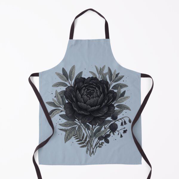Item preview, Black Peony Flower Bouquet Gothic Monochrome Dark Academia Art designed and sold by BreezifyDesignStudio.