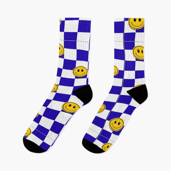 Item preview, Checkered Smiley Faces Lifted Royal Blue  designed and sold by MariahDaGoatedPrincess.