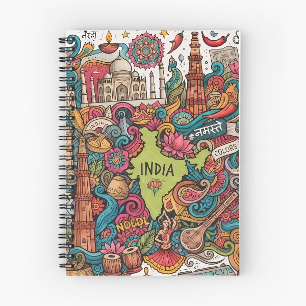 Item preview, Taj Mahal India Culture Festival Doodle Illustration Art designed and sold by ART ATTACK ZONE.