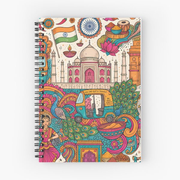 Item preview, Family Incredible India Culture Festival Doodle Illustration Art designed and sold by ART ATTACK ZONE.