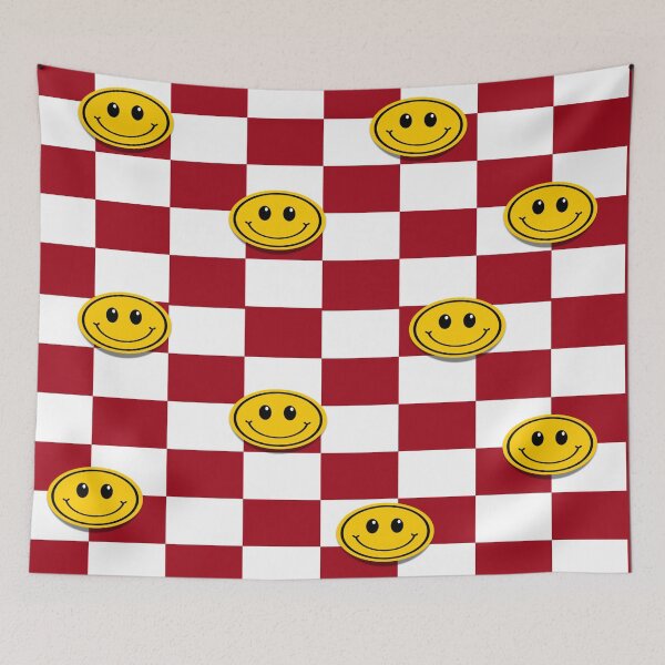 Item preview, Checkered Smiley Faces Lifted Red designed and sold by MariahDaGoatedPrincess.