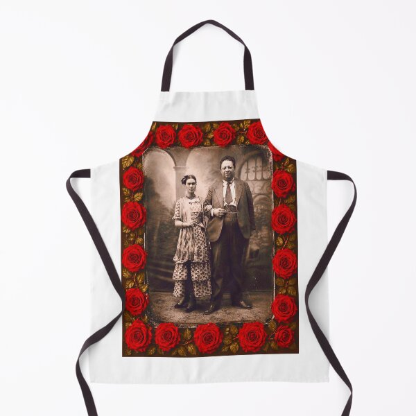Item preview, Red Rose Framed Frida & Diego Wedding Photo designed and sold by reggiemercedes.