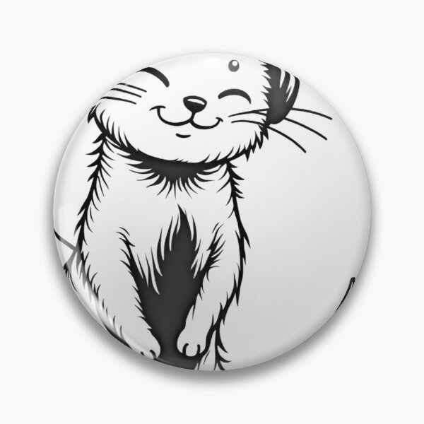 Item preview, Cat with Headphones and Ringing Bell Tattoo Flash designed and sold by Qubivibe.