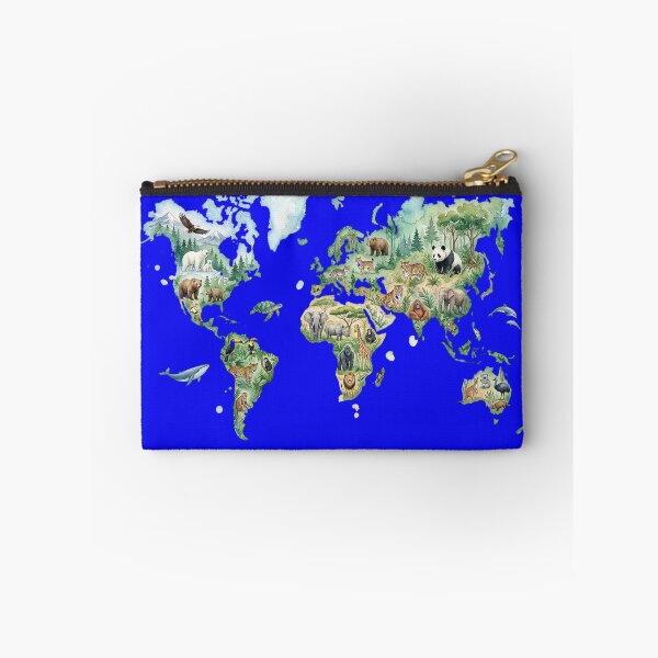 Item preview, Watercolor Animals & World Map designed and sold by BestCoolStuff.