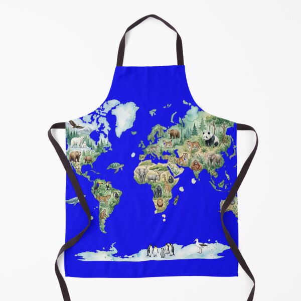 Item preview, Watercolor Animals & World Map designed and sold by BestCoolStuff.