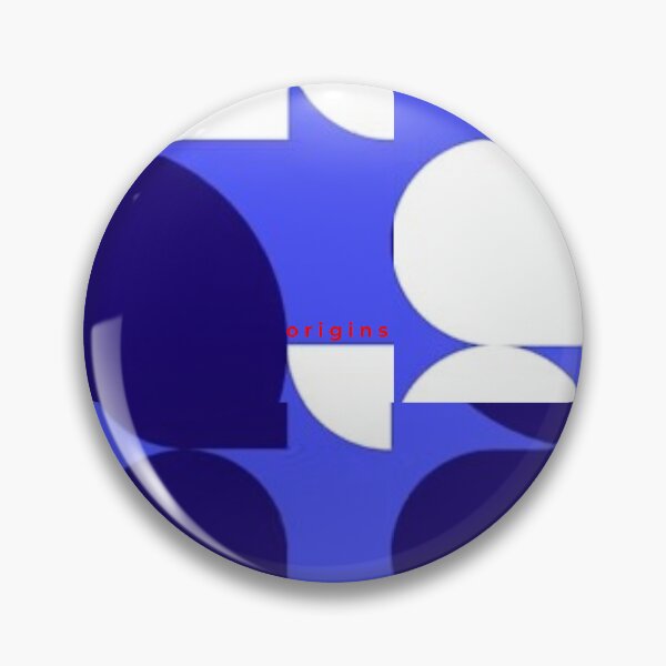 Item preview, Blue Geometric Abstract Bauhaus Pattern Origins designed and sold by ORIGINS LINES.