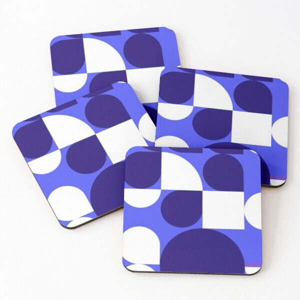Item preview, Blue Geometric Abstract Bauhaus Pattern Origins designed and sold by ORIGINS LINES.