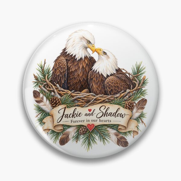 Item preview, Jackie and Shadow Bald Eagle designed and sold by Jikkermanccini.