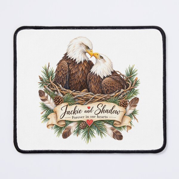 Item preview, Jackie and Shadow Bald Eagle designed and sold by Jikkermanccini.