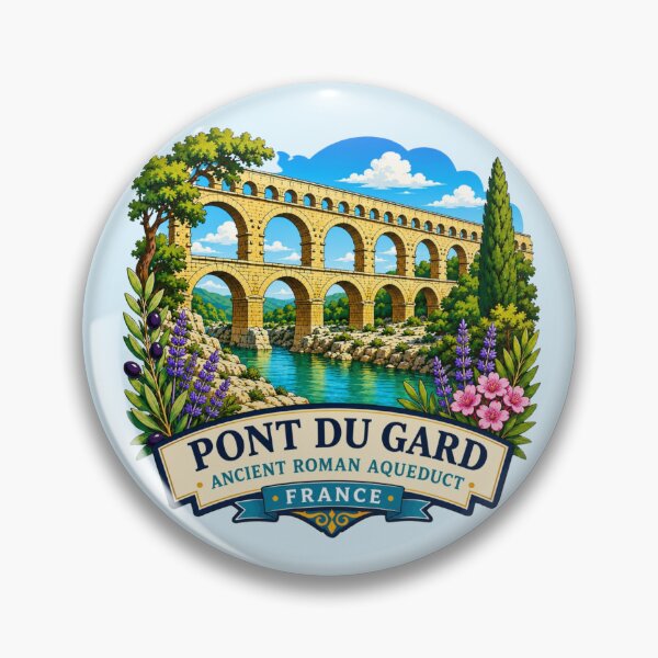 Item preview, Pont du Gard, France - Ancient Roman Aqueduct designed and sold by Myra365Art.
