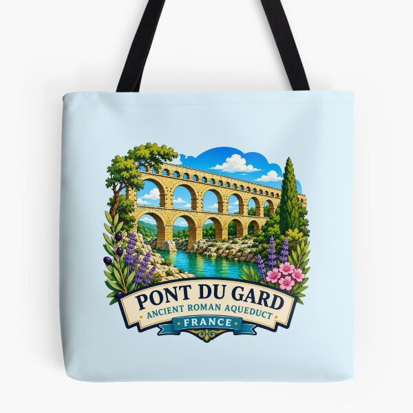 Item preview, Pont du Gard, France - Ancient Roman Aqueduct designed and sold by Myra365Art.