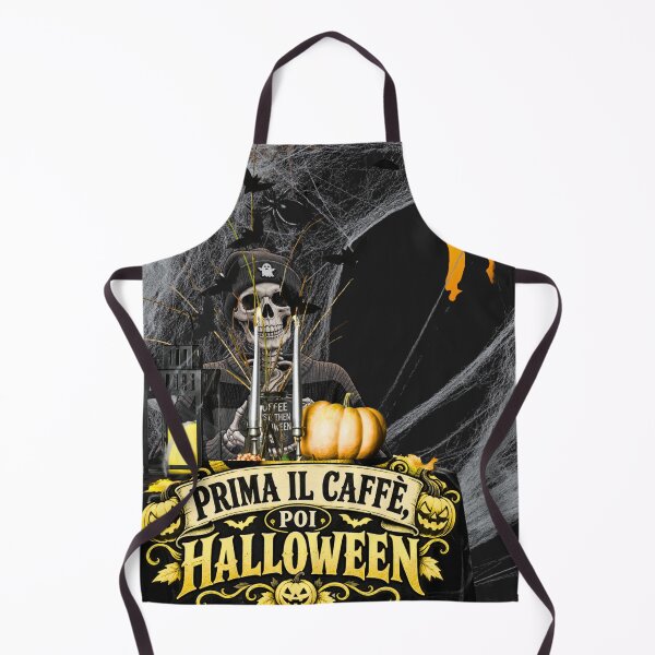 Item preview, Prima il Caffè, Poi Halloween – Funny Italian Coffee Skeleton designed and sold by The Kawaii Forge.