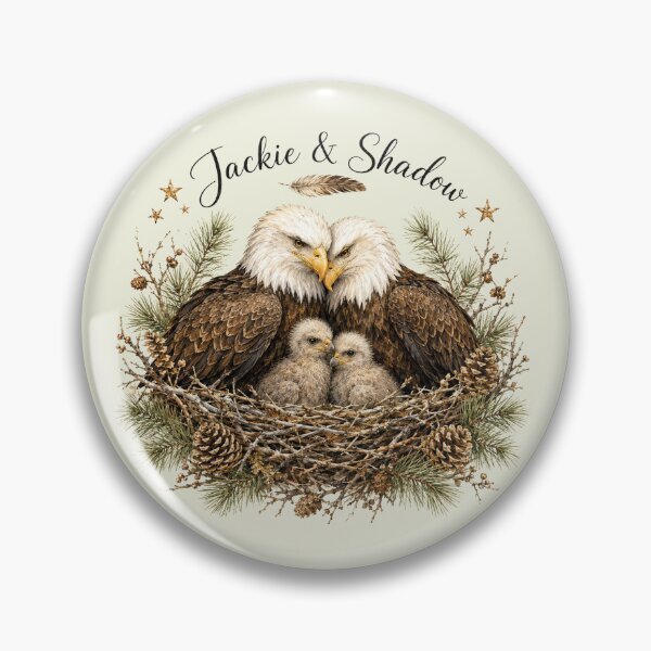 Item preview, Jackie & Shadow Bald Eagles designed and sold by Jikkermanccini.