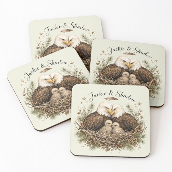 Item preview, Jackie & Shadow Bald Eagles designed and sold by Jikkermanccini.