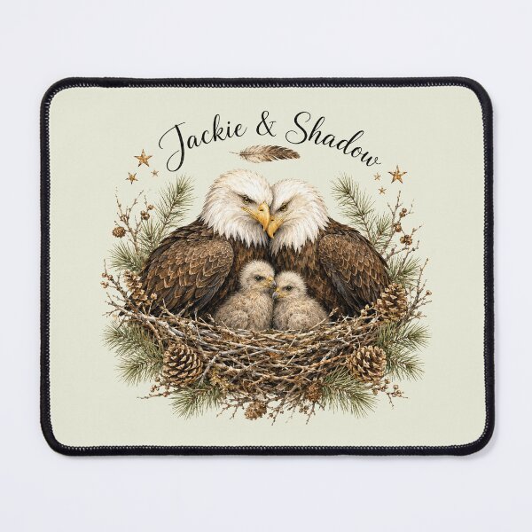 Item preview, Jackie & Shadow Bald Eagles designed and sold by Jikkermanccini.
