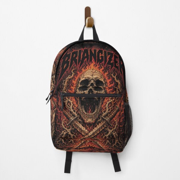 Item preview, BRIANGIZER Flaming Skull Rooted with Crossed Daggers designed and sold by Briangizer.