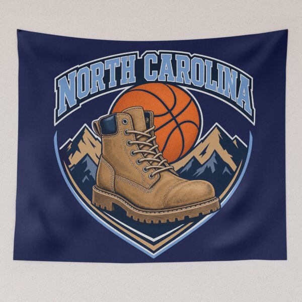 Item preview, North Carolina Basketball Work Boot Vintage  designed and sold by freshwear design.