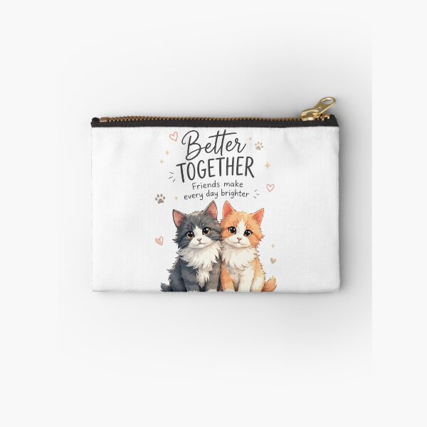 Item preview, Better Together Cute Cat Friendship Illustration designed and sold by itxelaraStudio.