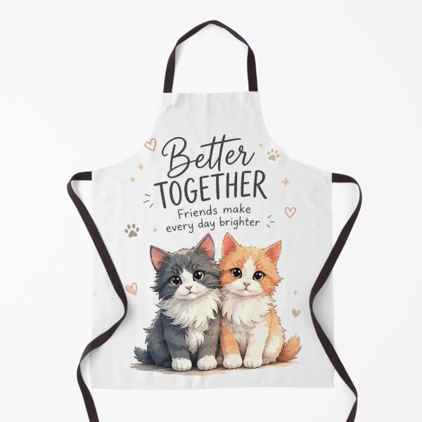 Item preview, Better Together Cute Cat Friendship Illustration designed and sold by itxelaraStudio.