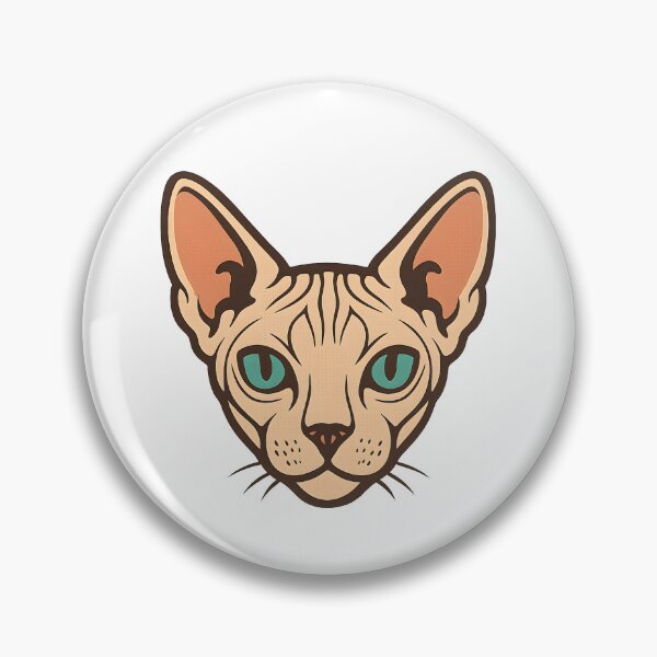 Item preview, Sphynx Cat Portrait Hairless Cat Retro designed and sold by Photo-Sphere101.
