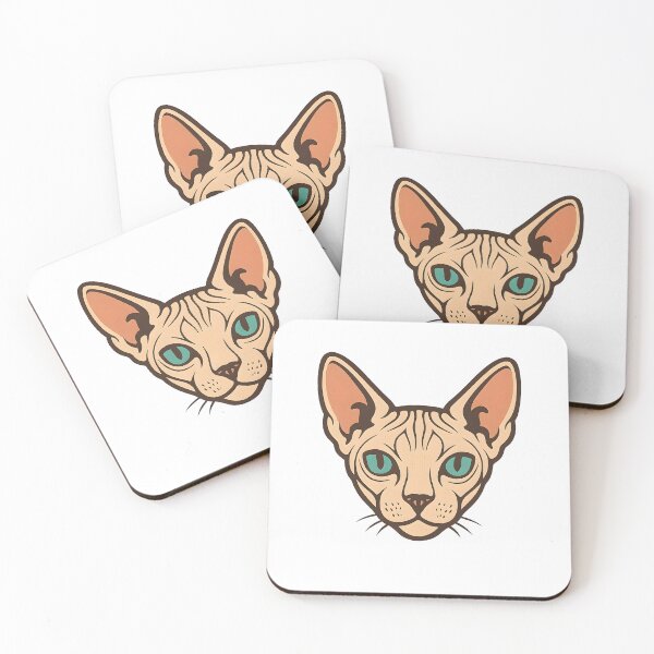 Item preview, Sphynx Cat Portrait Hairless Cat Retro designed and sold by Photo-Sphere101.