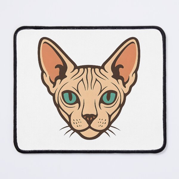 Item preview, Sphynx Cat Portrait Hairless Cat Retro designed and sold by Photo-Sphere101.