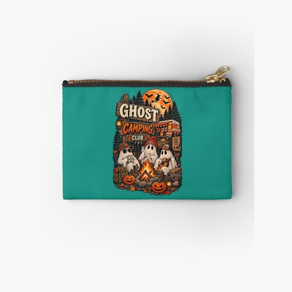 Item preview, Ghost Campfire Club Cute Camping Halloween Retro Design designed and sold by mocci10.