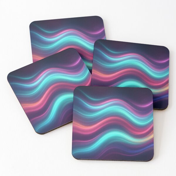Item preview, Vibrant Glowing Neon Wave Motion Pattern designed and sold by Owcomm.