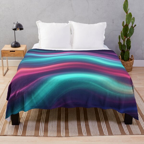 Item preview, Vibrant Glowing Neon Wave Motion Pattern designed and sold by Owcomm.