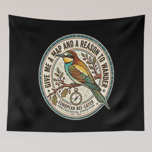 Item preview, European Bee-eater Give Me A Map And A Reason To Wander designed and sold by Max Store.