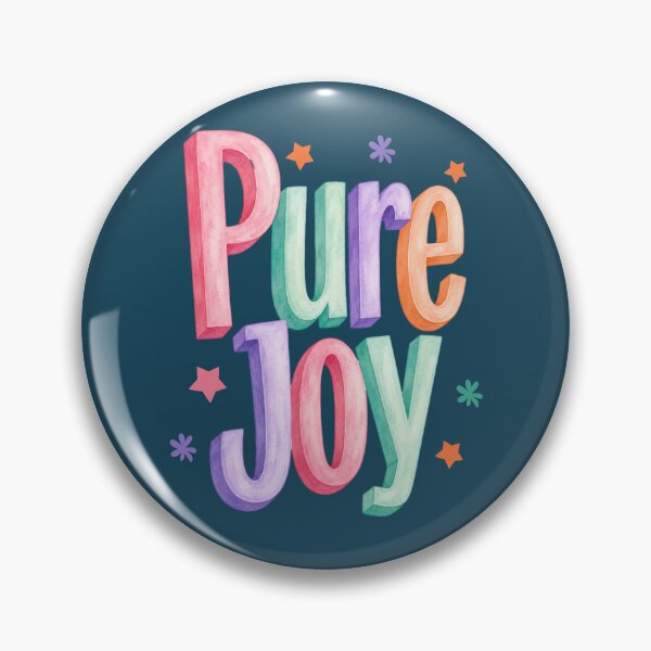 Item preview, Pure Joy Watercolor Pastel Typography designed and sold by NosandEdgy.