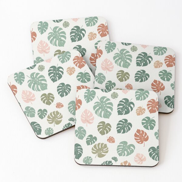 Item preview, Boho Tropical Monstera Leaves Botanical Pattern designed and sold by Owcomm.