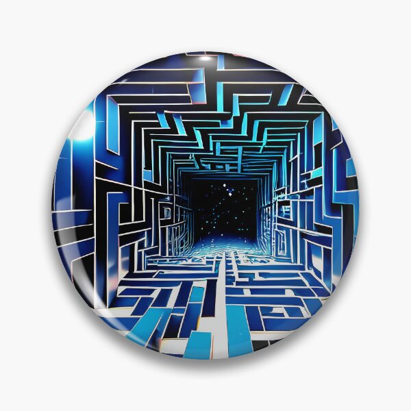Item preview, Surreal World Imaginary Sci Fi Blue Geometric Designs designed and sold by DEC02.