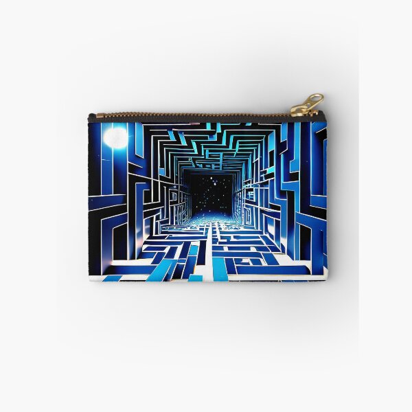 Item preview, Surreal World Imaginary Sci Fi Blue Geometric Designs designed and sold by DEC02.