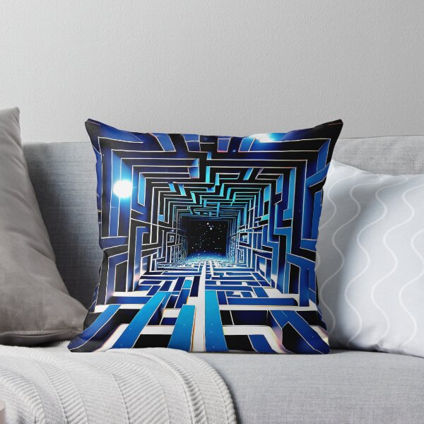 Item preview, Surreal World Imaginary Sci Fi Blue Geometric Designs designed and sold by DEC02.
