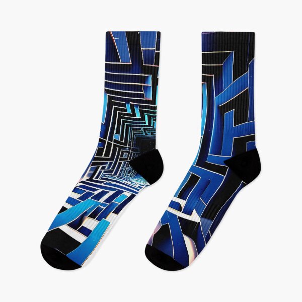 Item preview, Surreal World Imaginary Sci Fi Blue Geometric Designs designed and sold by DEC02.