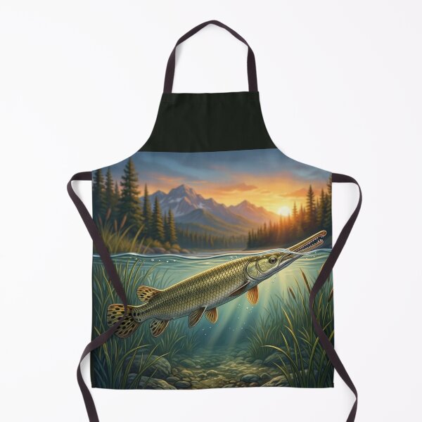 Item preview, Longnose Gar Illustration – Freshwater Legends Fishing Art designed and sold by Northbound Trail.